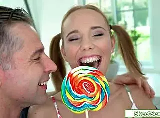 Blonde Hungarian Teen Sucks And Fucks Older Neighbor