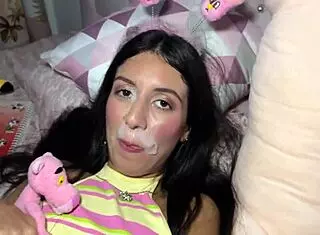 My stepsister pulled off the condum to feel the hot sperm, it was huge