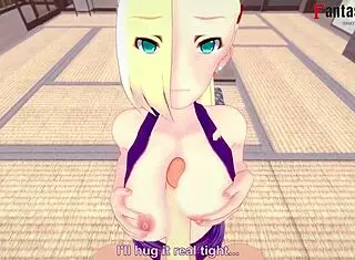 Ino yamanaka gives titjob before getting fucked by naruto