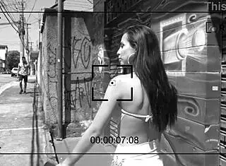 behind scenes porn with brunette slut