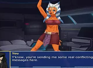 star wars orange trainer part 18, she's such a sexy slave in costumes getting anal 😈