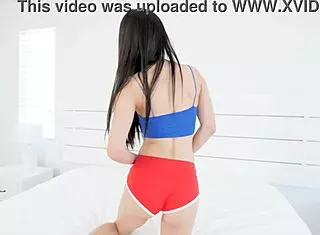 Jazmin luv, the petite teen, tries casting couch backstage with monster cock