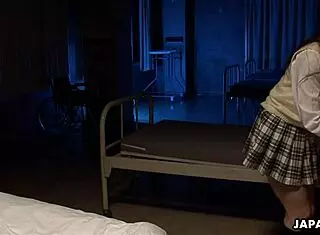 asian babe, um, sucks hard on fat japanese dong