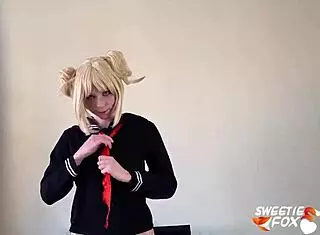 Passionate Deepthroat and Hardcore Fucking with Toga Himiko from League of Villains