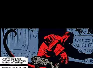 hellboy comic chapter 1 part 2, featuring gay nerd emo characters