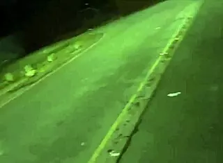 street whore shoves objects into shaved pussy during chase