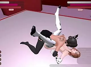 who wins in this kinky fight club hentai, gawthicc vs chelsea in night club?