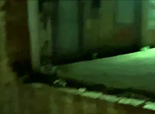 street whore shoves objects into shaved pussy during chase