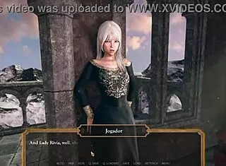 noblewoman and servant indulge in a delicious animated threesome