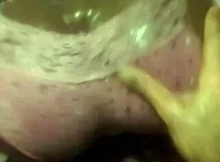 Panties on fake pussy