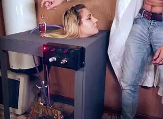 Blowjobs head! Mad professor Frankensteins Halloween!