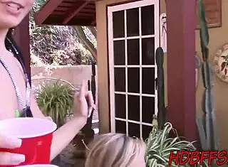 Young 18+ Teens Licking Pussy In Outdoor Group Threesome