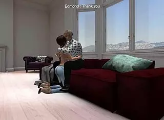 Young Brunette Meets Old Man for Creampie at Edmond Home