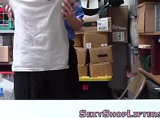 Check out this blonde mall cop with huge tits 😍