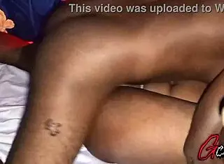 Ebony Couple Fucks Passionately In Missionary!