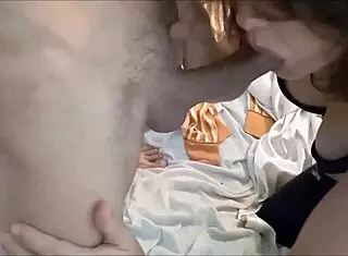 i'm in satin lingerie getting doggystyle and rimjob