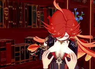 In Jean's office, Mavuika engages in sucking and fucking from a POV perspective in this Genshin Impact hentai fantasy.