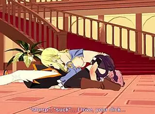 Lucy and Natsu Fairy Tail Hentai Blowjob Scenes