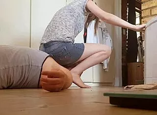 Old Fat Guy Shows Russian Language POWER in Teen Blowjob Scene