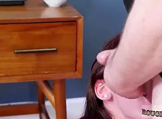 Hey, watch this brunette teen dominate with anal dildo!