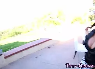 big tits babe gets fucked by monster cock