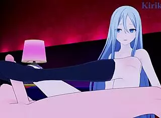 花里实乃里和宵崎奏狂野动漫中出激战