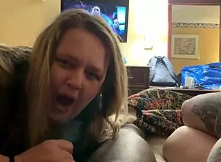 i watch peach queenz bbws get wet and sloppy on monster cock together