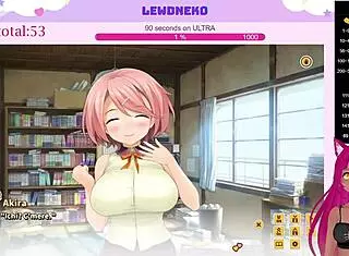 Vtuber Lewdneko Plays Love Cubed Part 1 With Moaning And Big Tits Teasing!