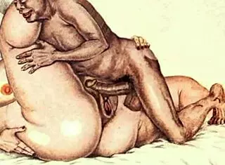 i found this vintage erotic illustration from an old comic book, it's so retro and antique