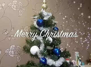 Merry Christmas! HAPPY NEW BLOWJOB with FACIAL!