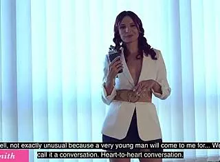 guy handcuffs therapist in unexpected bubble butt tease