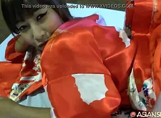 Japanese babe's big firm tits inspected fully