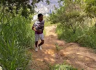 Hard Sex in the Forest After Workout