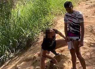 Hard Sex in the Forest After Workout