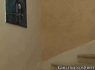 Sensual mature India Summer grinds pussies with tattooed teen girlfriend in erotic session.