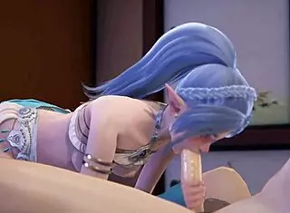 跟精灵L订酒店3D动漫狂欢.. 无码SFM！