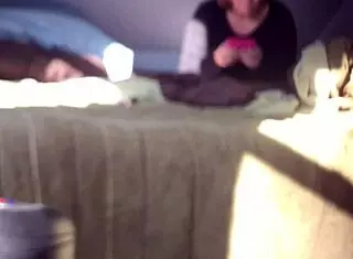 hidden masturbation with dildo leads to orgasm