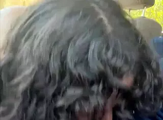 Streetwalker didn't notice I finished inside her during public car action