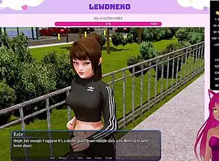 in harem hotel part 14, vtuber lewdneko as the cute bunny engages in femdom bdsm with creampie and anal assfucking