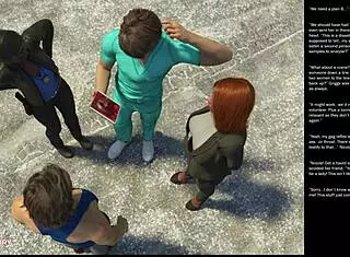 Big Apple Small Gesture in 3D Cartoon