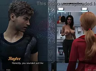 stranded in space, nearly caught by big tits indian milf, so thrilling