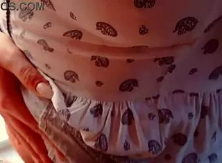 Blonde Milf Pulls Up Pantyhose Filled with Cum in POV Homemade Scene