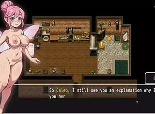 Cute Girl With Huge Tits Falls In Bathtub Exposing Wet Pussy In Hentai Game