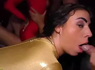 Want to join the Austrian stepsiblings catsuit party orgy with rough gangbang and blowbang?