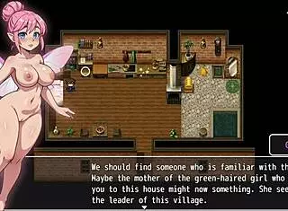 Cute Girl With Huge Tits Falls In Bathtub Exposing Wet Pussy In Hentai Game