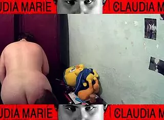 why lick her pussy and fuck the fat woman against the wardrobe?