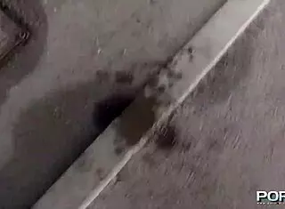 Mature Blonde Babe Flashing Panties In Public Pissing!