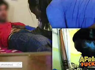 Ebony slut rides boyfriend's big cock in POV