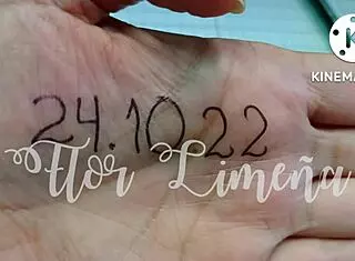 Peruvian girl playing alone at work with dildo and toys in ass.