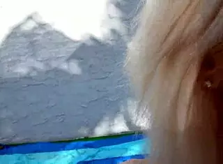 Petite Blonde April Love Gets Fucked By The Pool! So Hot!